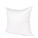 22" White Cotton Down Blend Throw Pillow Insert