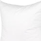 22" White Cotton Down Blend Throw Pillow Insert
