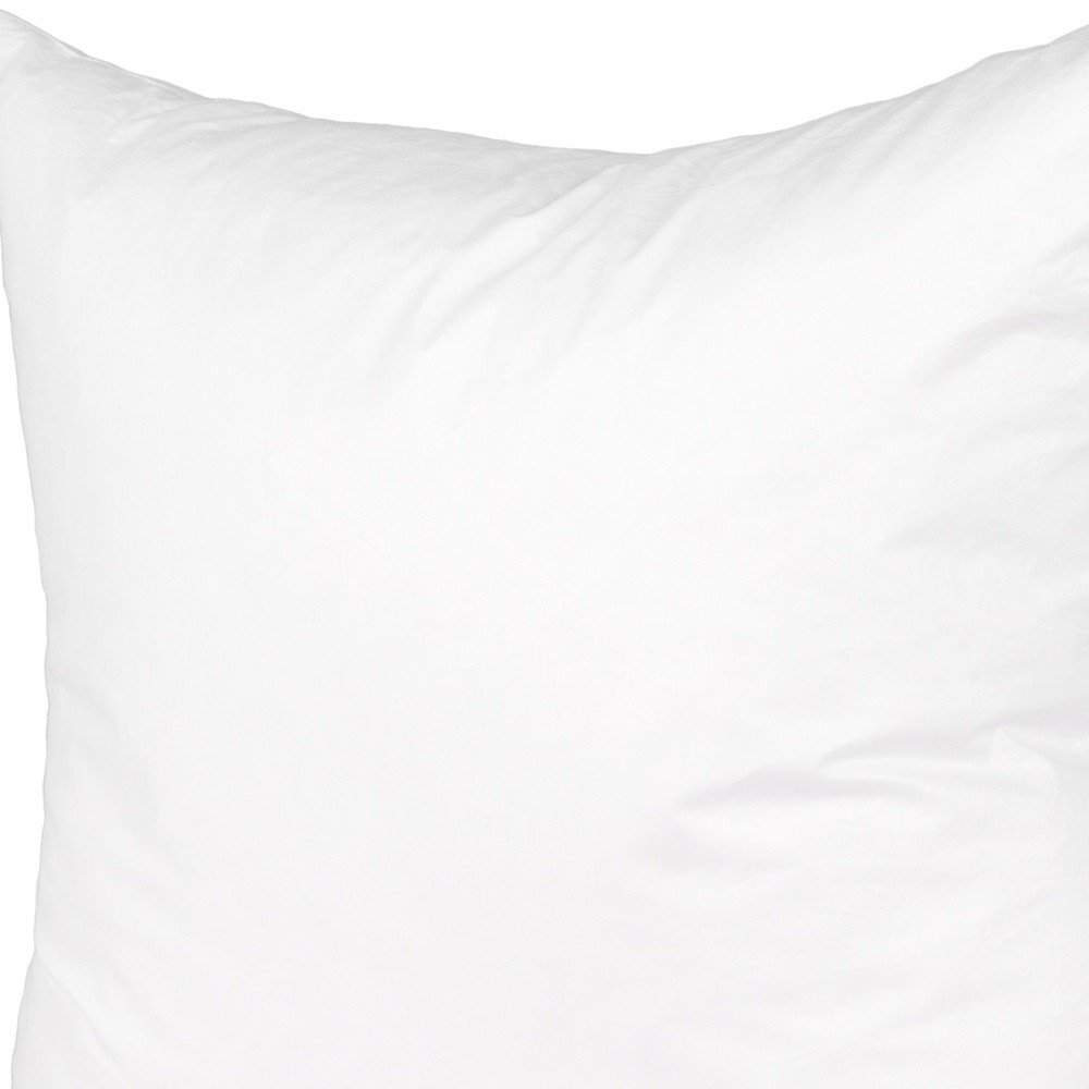 22" White Cotton Down Blend Throw Pillow Insert