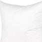 22" White Cotton Down Blend Throw Pillow Insert
