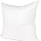 22" White Cotton Down Blend Throw Pillow Insert