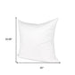 20" White Cotton Down Blend Throw Pillow Insert