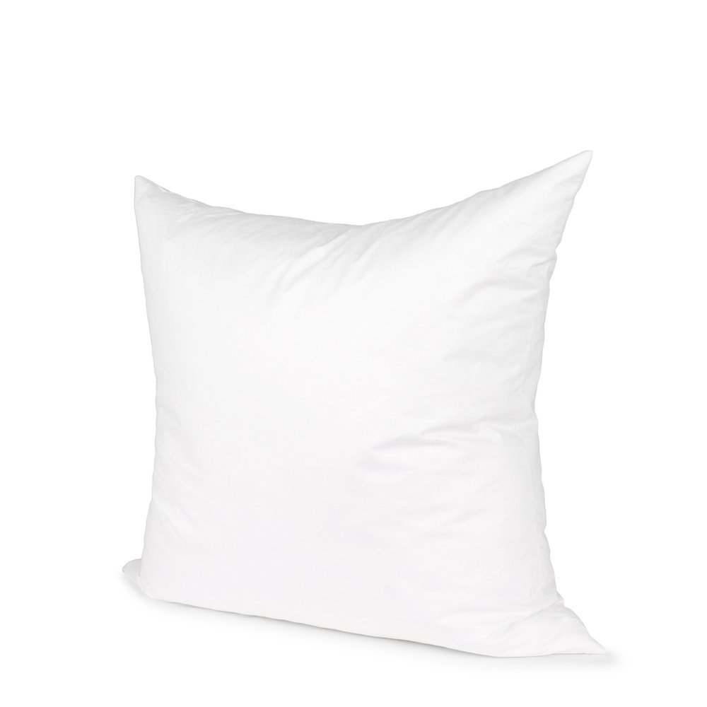 18" White Cotton Down Blend Throw Pillow Insert