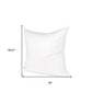 18" White Cotton Down Blend Throw Pillow Insert