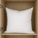 18" White Cotton Down Blend Throw Pillow Insert