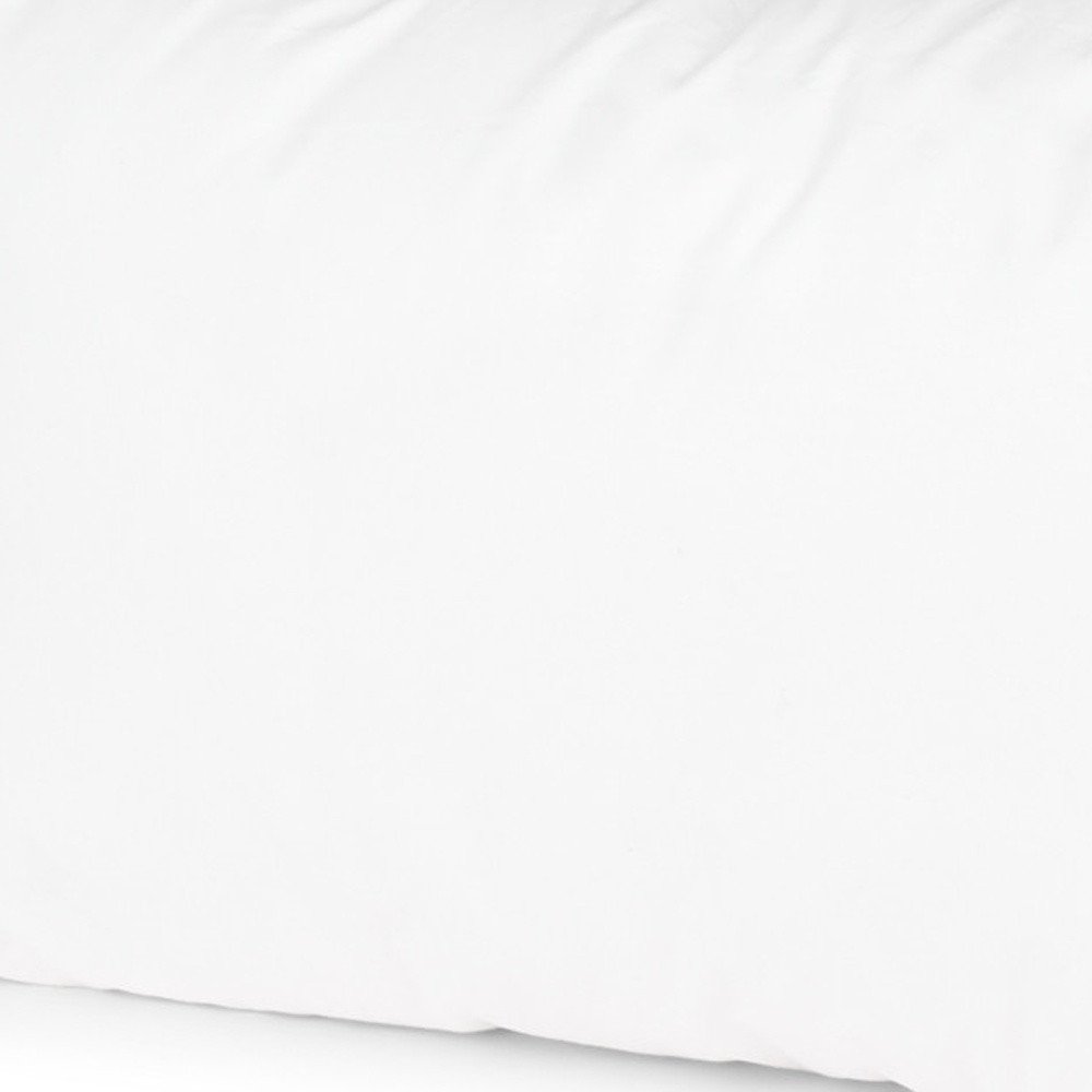 13" X 21" White Lumbar Cotton Down Blend Throw Pillow Insert