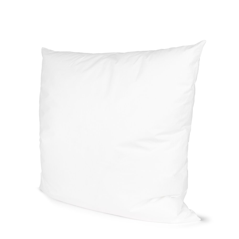 22" White Cotton Throw Pillow Insert