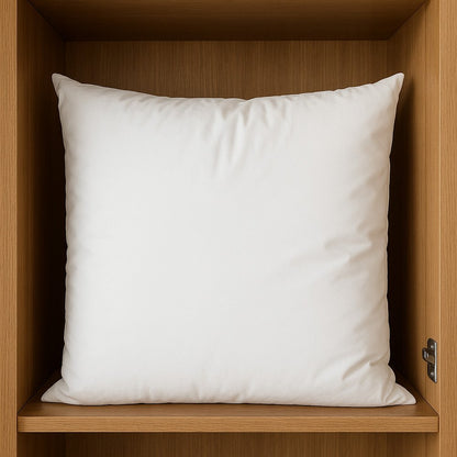 22" White Cotton Throw Pillow Insert