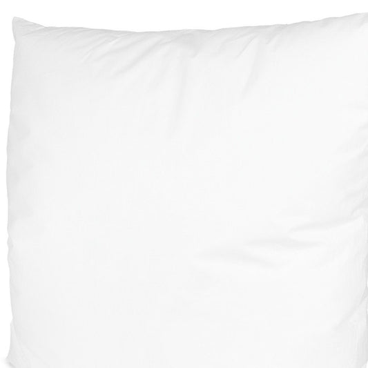 18" White Cotton Throw Pillow Insert
