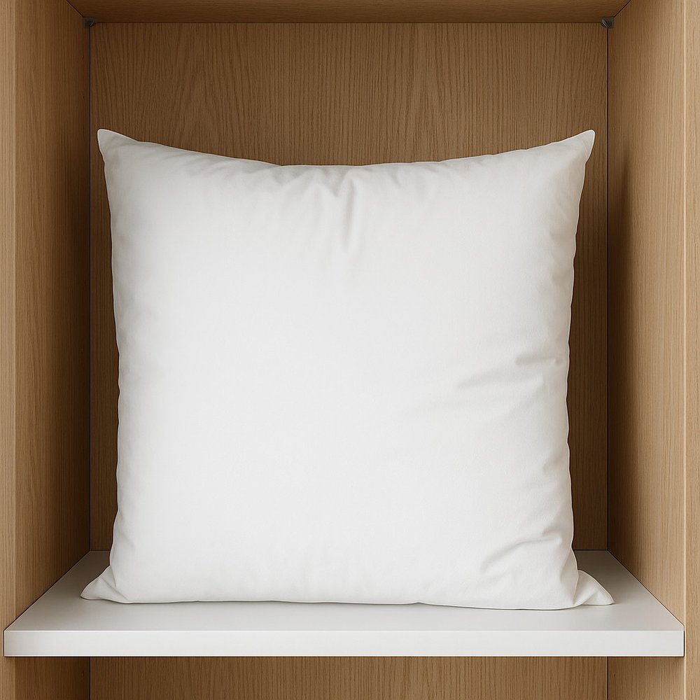 18" White Cotton Throw Pillow Insert