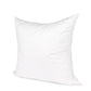 24" White Cotton Down Blend Throw Pillow Insert
