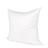 24" White Cotton Down Blend Throw Pillow Insert