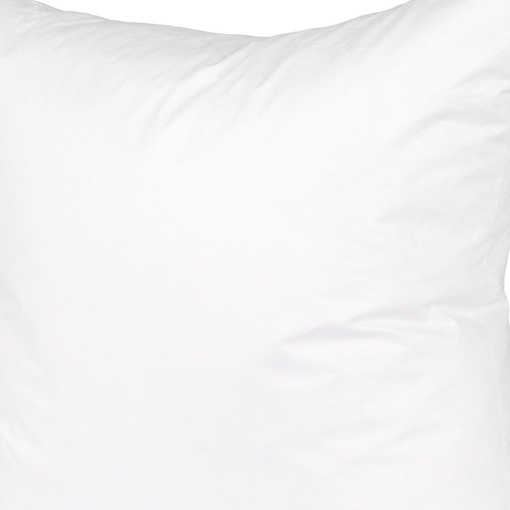 24" White Cotton Down Blend Throw Pillow Insert