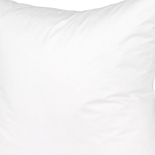 24" White Cotton Down Blend Throw Pillow Insert
