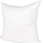 24" White Cotton Down Blend Throw Pillow Insert