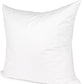 24" White Cotton Down Blend Throw Pillow Insert