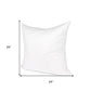 24" White Cotton Down Blend Throw Pillow Insert