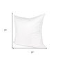 24" White Cotton Down Blend Throw Pillow Insert