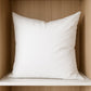 24" White Cotton Down Blend Throw Pillow Insert