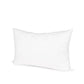 15" X 23" White Cotton Down Blend Throw Pillow Insert