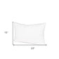 15" X 23" White Cotton Down Blend Throw Pillow Insert