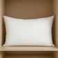 15" X 23" White Cotton Down Blend Throw Pillow Insert