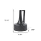 10" Black Ceramic Jug Vase