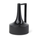12" Black Ceramic Jug Vase