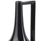 12" Black Ceramic Jug Vase