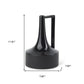 12" Black Ceramic Jug Vase