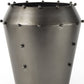 12" Gray Metal Table Vase