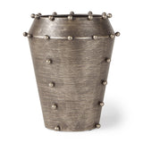 9" Silver Metal Table Vase