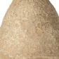 18" Beige Paper Mache Cylinder Table Vase