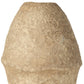 18" Beige Paper Mache Cylinder Table Vase