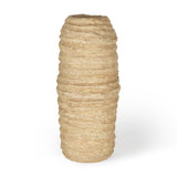 18" Beige Paper Mache Table Vase