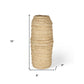 18" Beige Paper Mache Table Vase