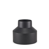 8" Black Tulip Metal Table Vase