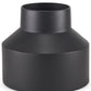 8" Black Tulip Metal Table Vase