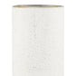 16" Off White And Gold Metal Cylinder Table Vase