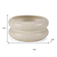 4" Cream Cylinder Ceramic Table Vase