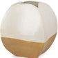 10" Beige And Cream Color Block Ceramic Table Vase