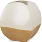 10" Beige And Cream Color Block Ceramic Table Vase