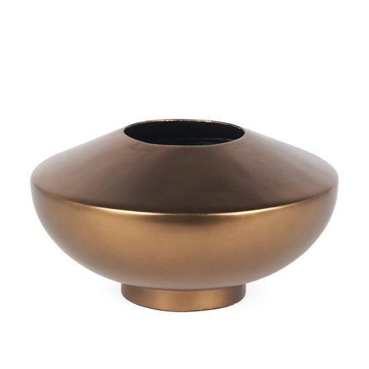 6" Antiqued Bronze Metal Table Vase