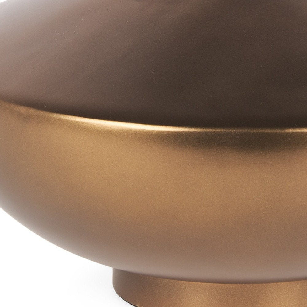 6" Antiqued Bronze Metal Table Vase