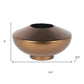 6" Antiqued Bronze Metal Table Vase