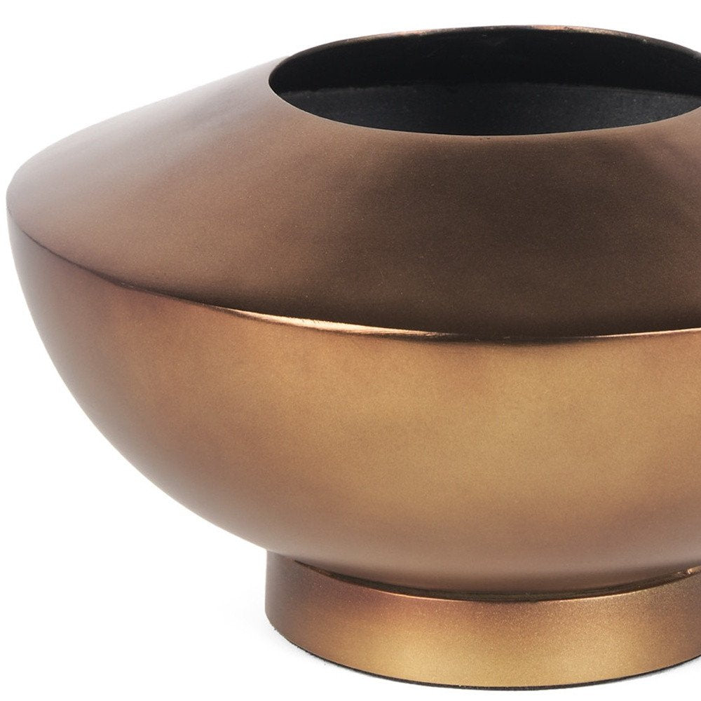 5" Antiqued Bronze Metal Table Vase