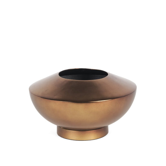 5" Antiqued Bronze Metal Table Vase