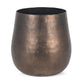 9" Antiqued Brass Aluminum Table Vase