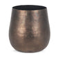 9" Antiqued Brass Aluminum Table Vase