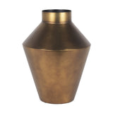 13" Antiqued Bronze Metal Table Vase